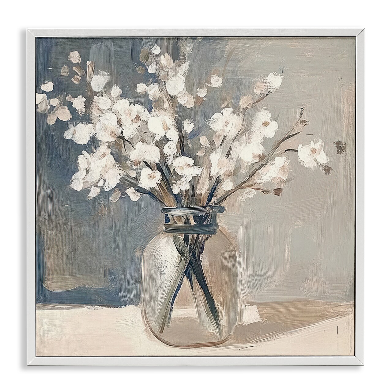 Stupell Industries Petals In Glass Vase Framed Giclee, design by Mona Grace